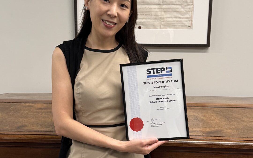 Congratulations to Minyoung on her TEP designation!